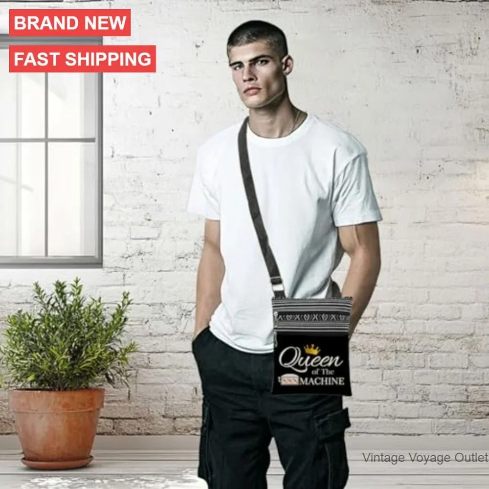 Adjustable Strap Crossbody Bag with Dual Compartments for Daily Essentials